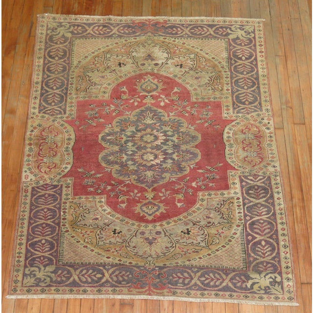 Late 19th Century Antique Zabihi Collection Turkish Sivas Rug For Sale - Image 4 of 12
