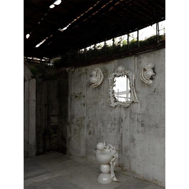 Ceramic Paestrum Ceramic Wall Light by Lucile Gracile For Sale - Image 7 of 8