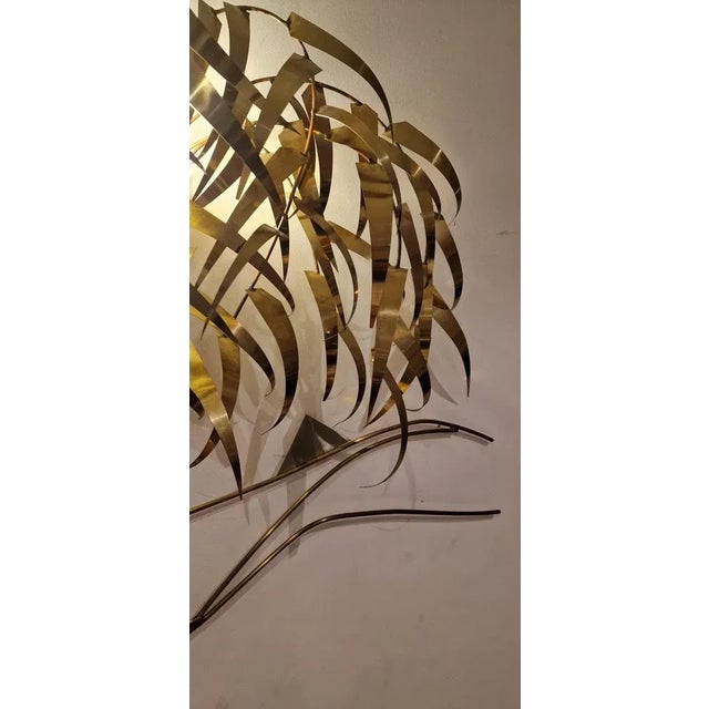 Palm Tree Wall Light by Daniel Dhaeseleer, 1970s For Sale - Image 6 of 8