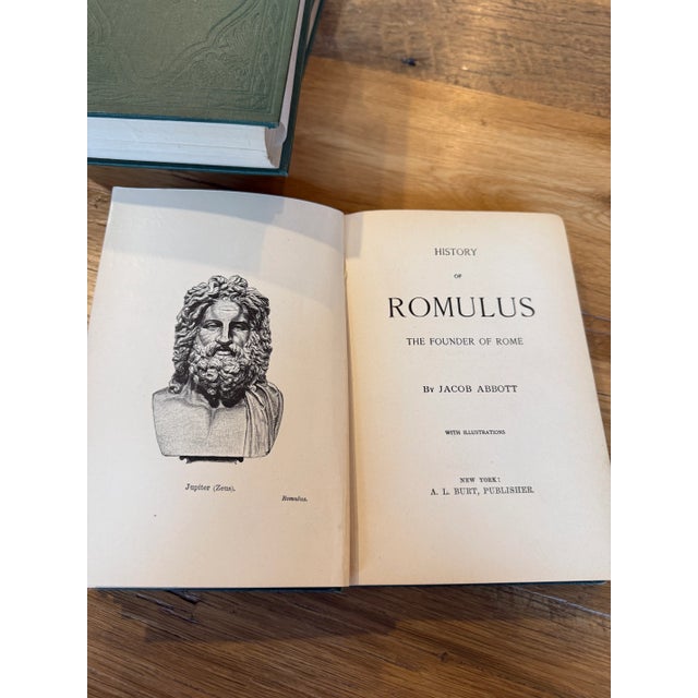 Set of 8 Antique Vintage Decor Designer Collection Hardcover Books Red Green Decor For Sale - Image 12 of 14