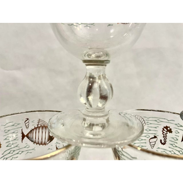 Mid Century Atomic Fish in Water Cordial Glasses For Sale In New Orleans - Image 6 of 7
