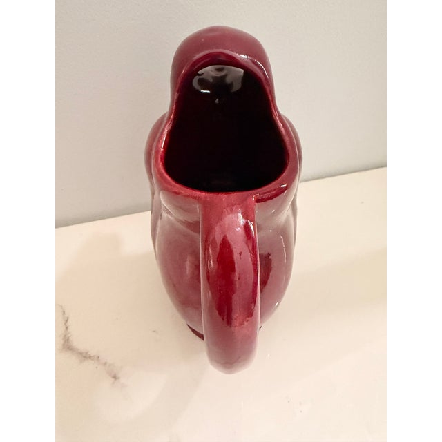 Hollywood Regency Vintage Argentinean Penguin Shaped Ceramic Pitcher For Sale - Image 4 of 9