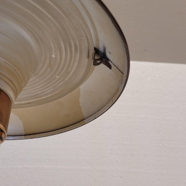 Vintage Art Deco Mushroom Table Lamp in Gilt Brass, 1930s For Sale - Image 14 of 18