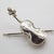 Metal Vintage Italian Handmade Silver Violin with Arc, Tuscany, 1980s For Sale - Image 7 of 12