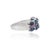 2.29 Ct Blue Sapphire and Ruby Handmade 925 Sterling Silver Ring, Size 7 For Sale - Image 9 of 15