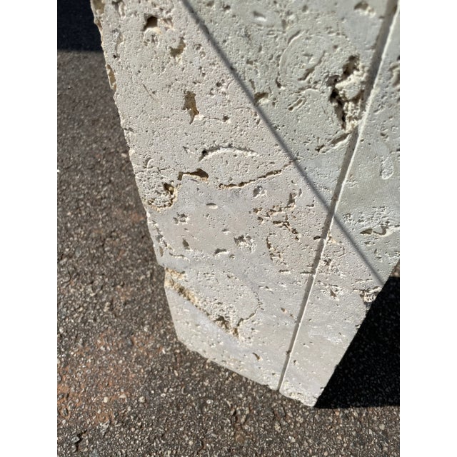 1970s Coastal Coquina Demi-Lune Table For Sale In Greenville, SC - Image 6 of 9