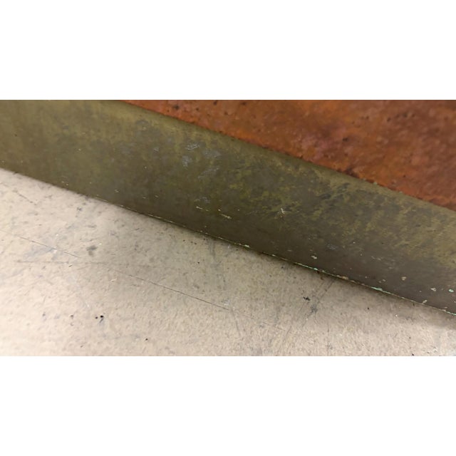 1980s 1980s Custom Copper 95 3/8 Parson Style Console For Sale - Image 5 of 5
