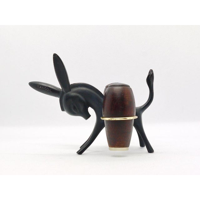 Donkey Salt and Pepper Shakers with Holder by Walter Bosse for Hertha Baller, Austria, 1950s, Set of 3 For Sale - Image 12 of 13