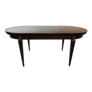 French Modern Empire Style Rosewood Dining Table For Sale