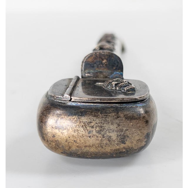 19th Century Japanese Meiji Silver Yatate Writing Set With Oni Masks For Sale In New York - Image 6 of 14