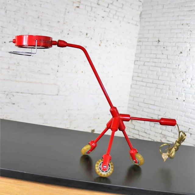 Modern Kila Red Dog Rolling Table Lamp by Harry Allen for Ikea For Sale - Image 3 of 13