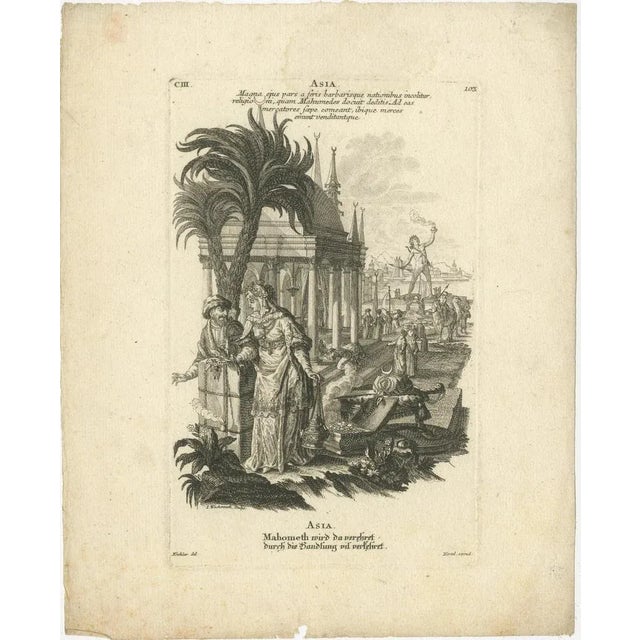 Title: Asia The engraving titled Asia was part of a series representing the four continents, published by Johann Georg...