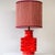 Orange Red Glazed Ceramic Table Lamp by R. Houben, 1970 For Sale - Image 6 of 10