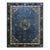 1920s Classic Chinese Symbols Navy Blue Open Field Antique Peking Room Size Rug For Sale