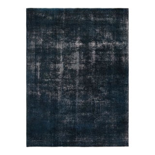 Vintage Persian Rug in Blue and Black by Rug & Kilim For Sale