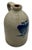 Very Nicely Blue Decotated Small 1 Gallon Size Antique New England American Region Stoneware Jug For Sale - Image 9 of 18