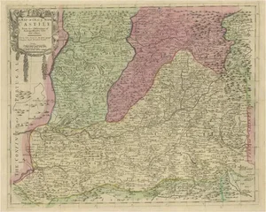 Senex Map of Castile, Leon & La Mancha in the Spanish Heartland, 1714