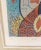 1970's Mid Century Contemporary Modern Abstract Print Signed Illegibly For Sale - Image 4 of 10