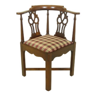 Chippendale Mahogany Corner Chair For Sale
