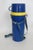 Figurative 1970s Mr Peanut Aladdin Blue Yellow Plastic Thermos Travel Mug With Strap For Sale - Image 3 of 17
