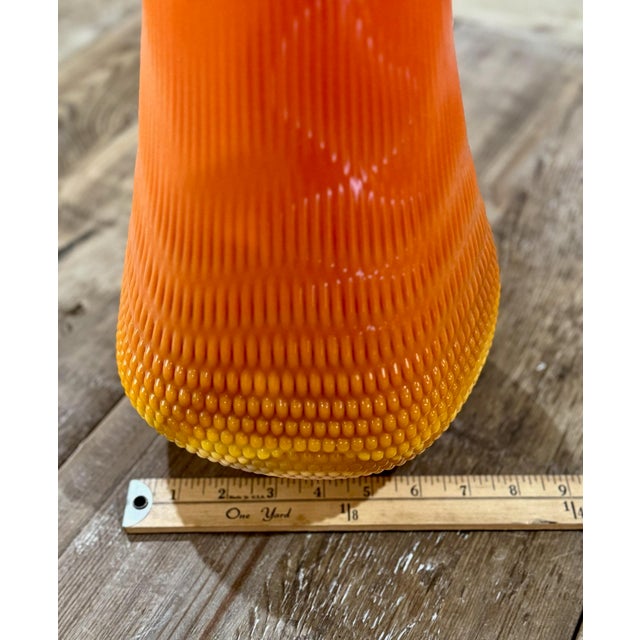 Vintage Le Smith Bittersweet Nubby Butt Swung Vase - 35” Tall For Sale - Image 10 of 11