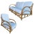 "1940s Transition" Rattan Sofa and Lounge Chair Seating Set - 2 Pieces For Sale - Image 13 of 13