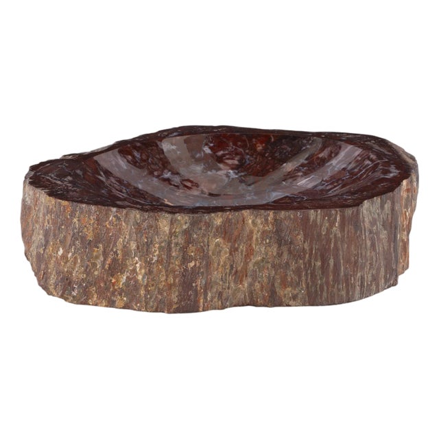 Maitland-Smith Red Petrified Bowl For Sale
