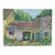 1956 Rural Barn Landscape Watercolor Painting For Sale