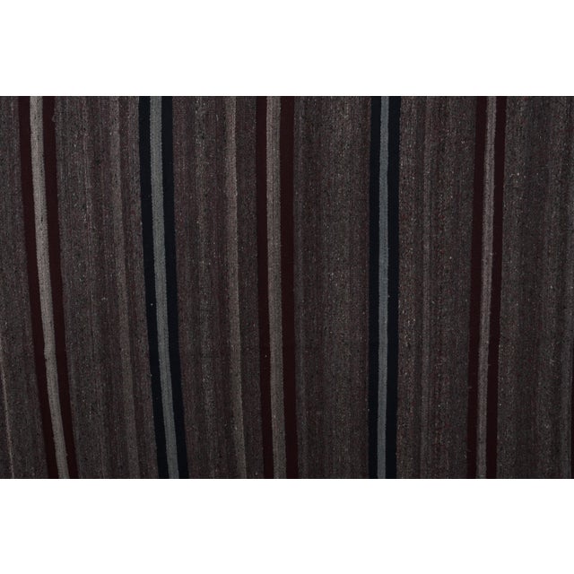 Striped Turkish Kilim Rug 9'4'' X 9'6'' For Sale - Image 6 of 10