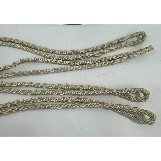 Mid 20th Century Vintage Tassel Tiebacks in Ivory - a Pair For Sale - Image 5 of 10