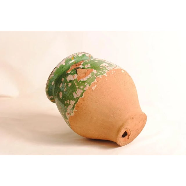 Ceramic Antique French Green Enamelled Confit Pot, 1890s For Sale - Image 7 of 11