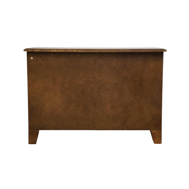 Late 20th Century Ethan Allen Country French Collection Solid Birch 48" Low Chest of Drawers For Sale - Image 11 of 12