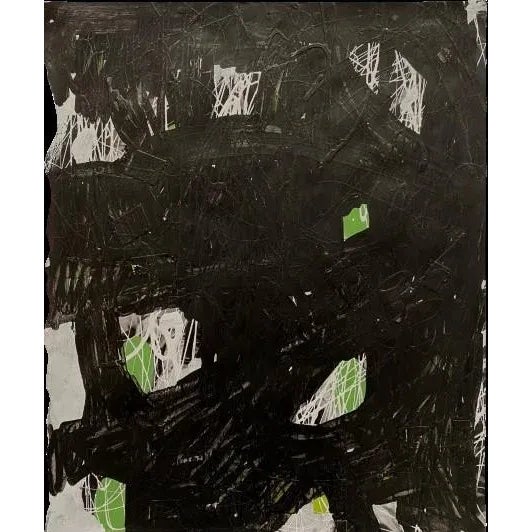 "The Roads I See #2" Abstract Painting on Paper by Ben Junta For Sale