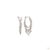 Metal 4.17 Carat Round Brilliant Cut Diamond Gold Earrings, Pair For Sale - Image 7 of 9