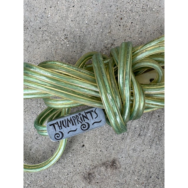 Pair of Sculptural Studio Glass Table Lamps by Thumprints (Alison K. West) For Sale - Image 11 of 12