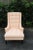 Brown Mahogany Tall Living Room Side Accent Chair For Sale - Image 8 of 12