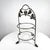 Gray Vintage Farmhouse Two-Tiered Metal Grape Serving Stand For Sale - Image 8 of 8
