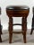 Vintage Traditional Style Frontgate Studded Leather Swivel Stool, a Set of 3 For Sale - Image 4 of 16