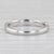 0.24ctw Woven Diamond Stackable Ring 18k White Gold Wedding Band Size 5 Bridal For Sale - Image 9 of 9