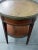 Embossed Leather Top French Louis XVI Bouillotte End Occasional Table C1920 For Sale - Image 9 of 13