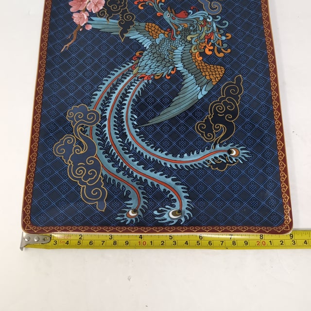 Navy Blue Williams Sonoma Lunar New Year Phoenix Serving Platter Blue Multicolor 2021 For Sale - Image 8 of 9