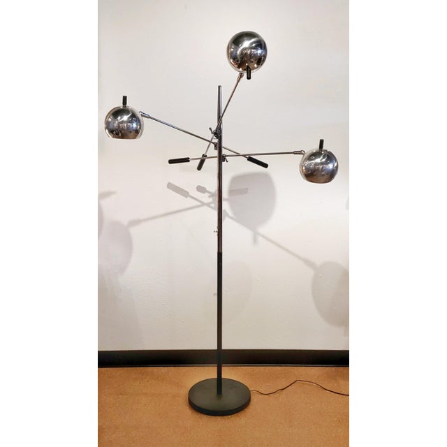 1970s Vintage Robert Sonneman Triennale Style Chrome Floor Lamp Chairish