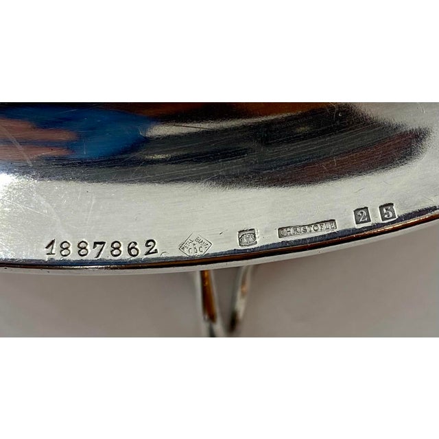 Vintage Christofle Silver Sauce Boat With Saucer Late 19th Century For Sale - Image 9 of 11