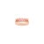 1.53ct Brilliant Cut Rubellite Half Eternity Band Size7 for Her in 14k Yellow Gold For Sale In New York - Image 6 of 12