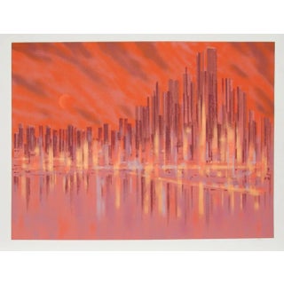 Metropolis, Richard Florsheim Lithograph, Signed and Numbered in Pencil For Sale