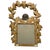 Glass Gilded Mirror with Cherub, 1800s For Sale - Image 7 of 10