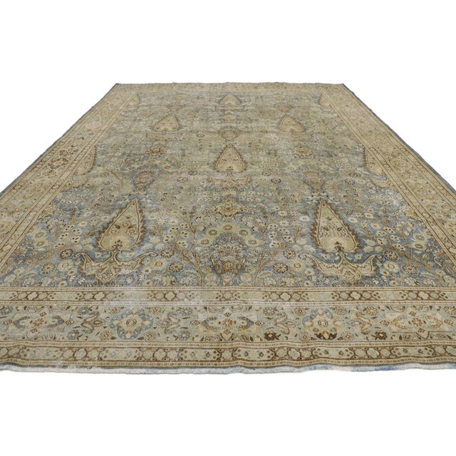 Antique Persian Khorassan Rug - 09'04 X 12'08 For Sale - Image 4 of 9