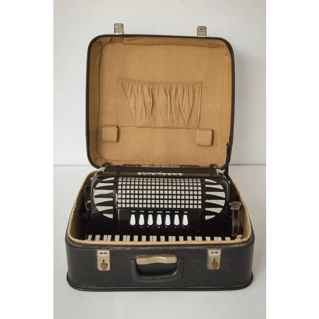 Vintage Black Mod. 304 Excelsior Accordion For Sale - Image 16 of 18