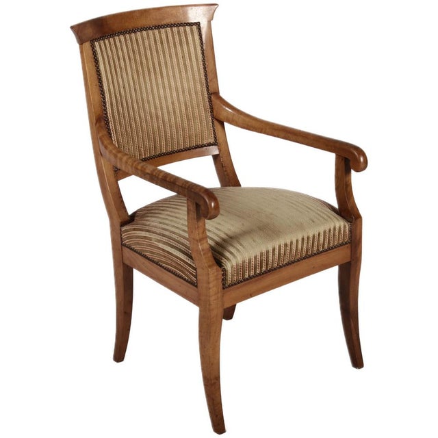Antique Biedermeier Chairs in Walnut, 1820, Set of 4 For Sale - Image 13 of 18