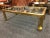 Transparent Italian Brass Coffee Table With Design For Sale - Image 8 of 12